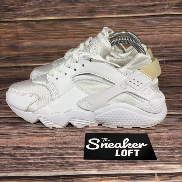 Nike Air Huarache Run Women's White Athletic Running Shoes Size 9 - Picture 3 of 8